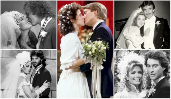 Feiern Sie den Jahrestag eines klassischen Superpaares mit einem Hochzeitsalbum mit den 45 denkwürdigsten Hochzeiten von Soaps
