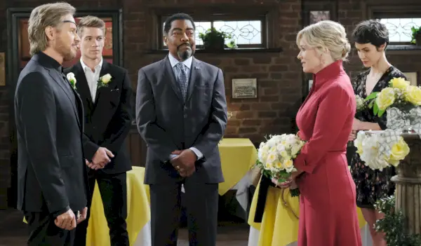 Mary Beth Evans, Stephen Nichols, James Reynolds, Lucas Adams, Linsey Godfrey