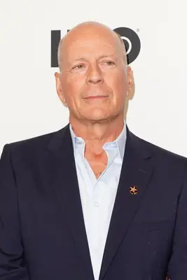 Headshot Of Bruce Willis In The Premiere of Motherless Brooklyn