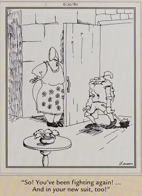 10 karikatūras virsmas ārpusē