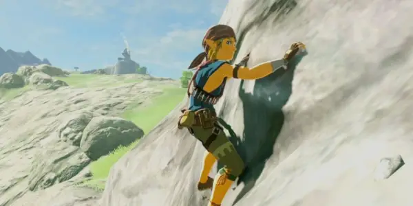 Lien escaladant une montagne dans The Legend of Zelda : Breath of the Wild