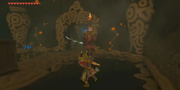 BOTW Link combattant un membre du clan Yiga
