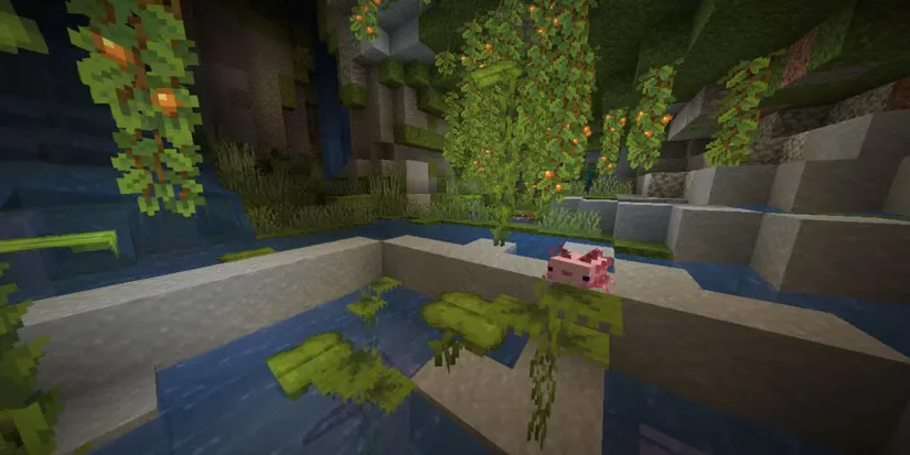 Come generare un Axolotl blu in ogni versione di Minecraft
