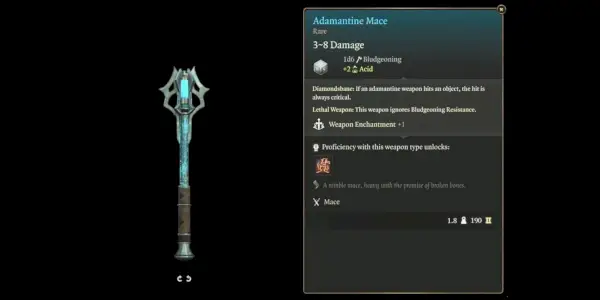 Adamantine Mace v Balduru