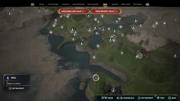 Hogwarts Legacy Landing Platform Placering - Manor Cape 1
