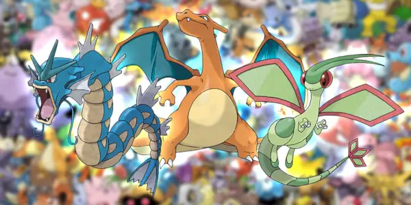 Pokemon Gyarados Charizard i Flygon