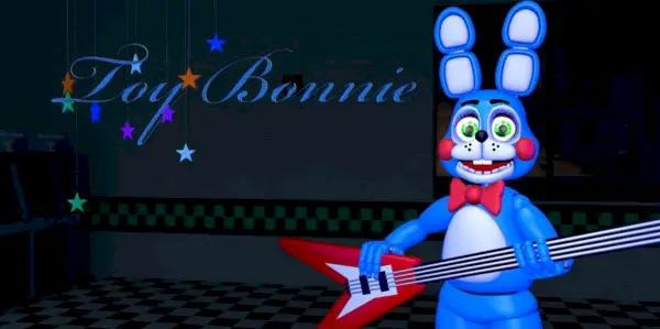 Zabawkowa gitara Bonnie z fnaf