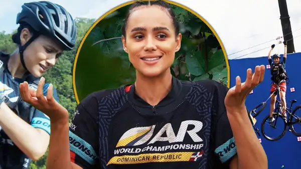 Nathalie Emmanuel en realidad cae de una tirolesa en Arthur the King BTS Clip