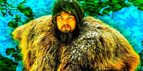 Leonardo DiCaprio w roli Hugh Glassa z „Zjawy”.