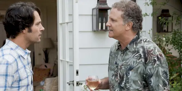 Albert Brooks som Larry Talking to Paul Rudd som Pete i This Is 40