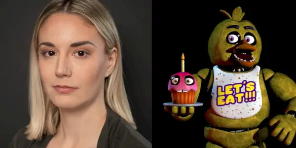 Jess Weiss og Chica fra Five Nights at Freddy