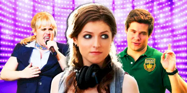 Une image personnalisée mettant en vedette Amy, Beca et Bumper dans Pitch Perfect