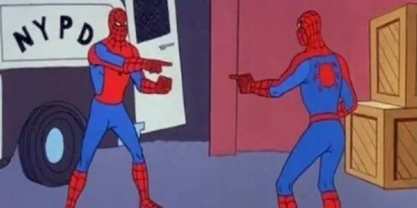 L'origine del meme di puntamento di Spider-Man