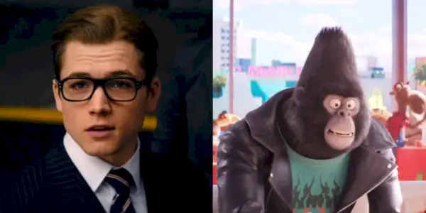 Taron Egerton vo filme Kingsman a Johnny vo filme Sing 2
