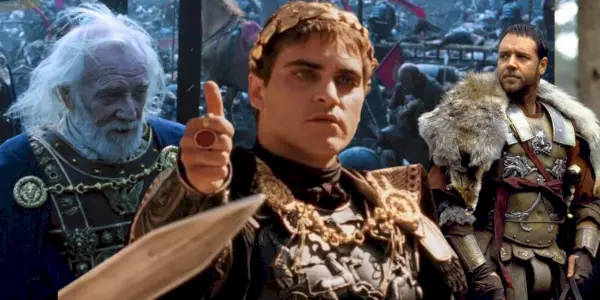 Montaggio dei personaggi del gladiatore.