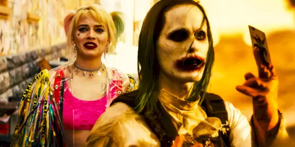 Margot Robbie dans le rôle d'Harley Quinn et Jared Leto dans le rôle du Joker
