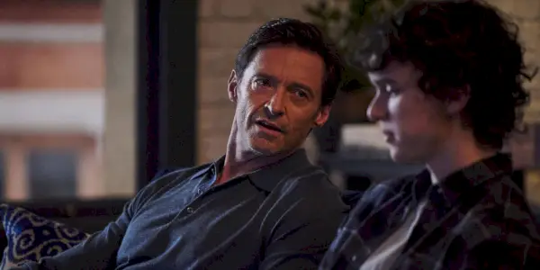 Une image fixe de Hugh Jackman dans The Son.