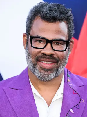 Headshot Of Jordan Peele In The Los Angeles premiere of 