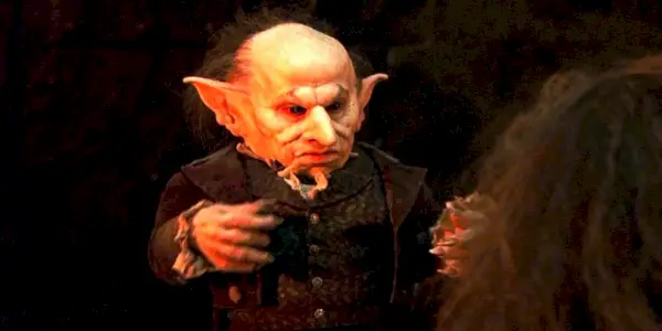 Verne Troyer som Griphook i Harry Potter.