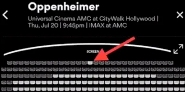 Meme IMAX da primeira fila do Oppenheimer