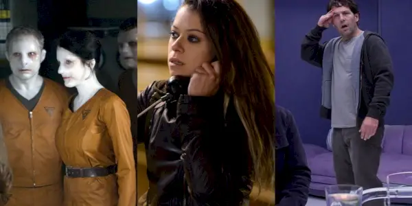 Imagen dividida de los clones de Doctor Who, Orphan Black y Living With Yourself