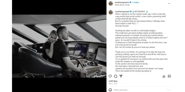 Hvad Heather Chase har op til efter under dæk sæson 9