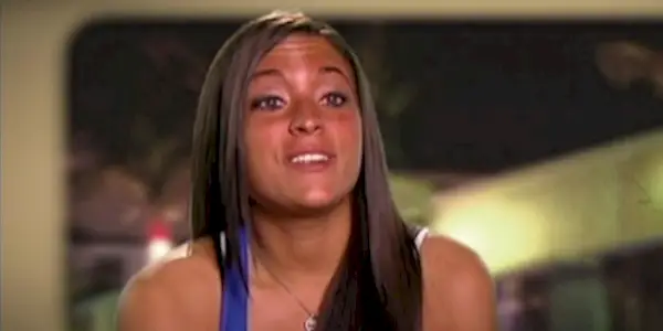 Sammi Giancola Sweetheart am Jersey Shore aus nächster Nähe lächelnd