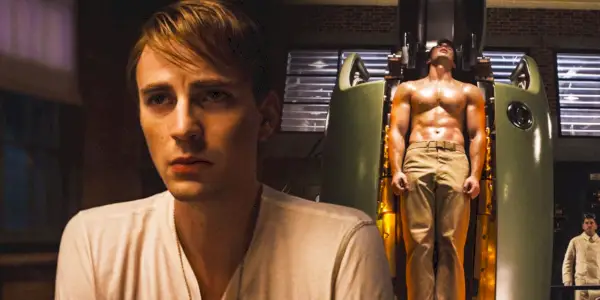 Capitão América, o primeiro vingador, transformação de Steve Rogers
