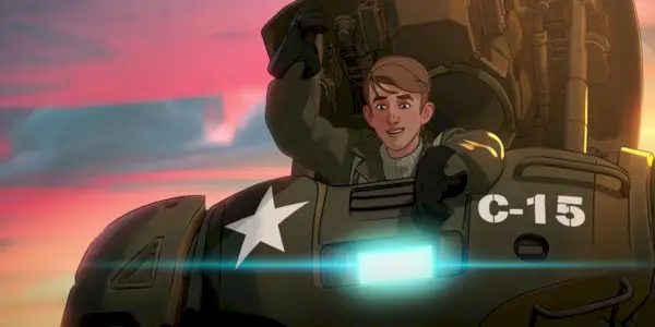 Steve Rogers pilota o Hydra Stomper em What If