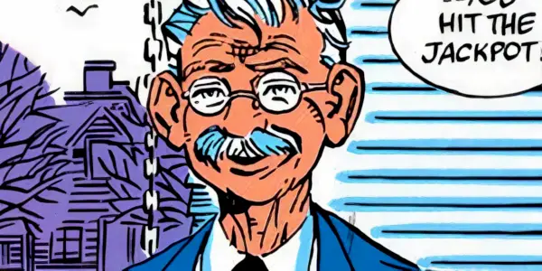 Willie Lumpkin przemawia do Fantastycznej Czwórki w Marvel Comics