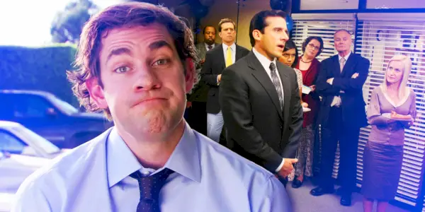 Une image personnalisée mettant en vedette Jim et une scène de The Office mettant en vedette Michael et d'autres personnages