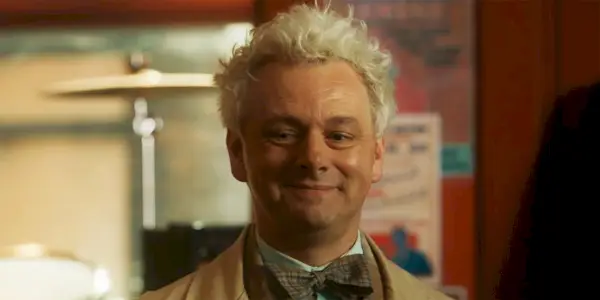 Good Omens Michael Sheen ako Aziraphale v sezóne 2