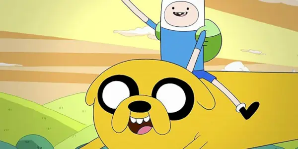 Finn rider Jake i Adventure Time