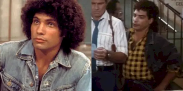 Ein geteiltes Bild von Robert Hegyes in Welcome Back Kotter und Cagney und Lacey