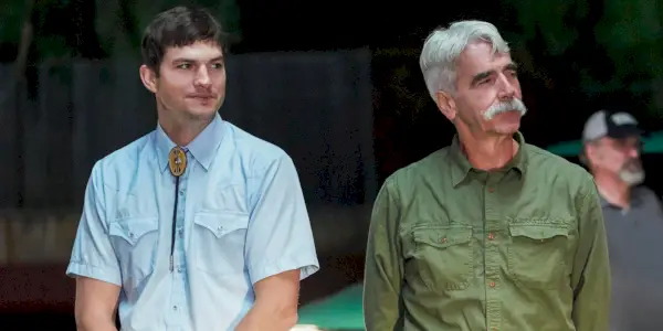 Sam Elliott a Ashton Kutcher vo filme The Ranch