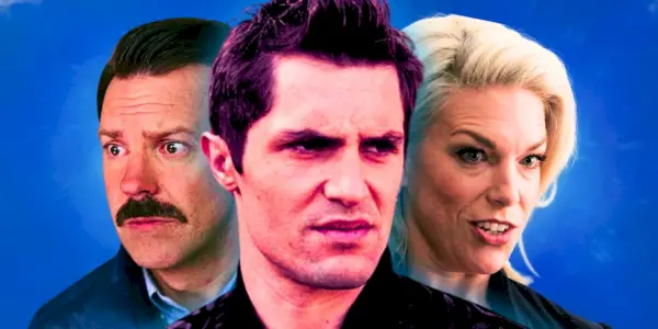 Una imagen personalizada de Ted Lasso, Jamie Tartt y Rebecca Welton